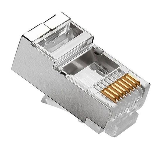 Imagem de Plug Modular Rj45 8x8 Cat5e Blindado