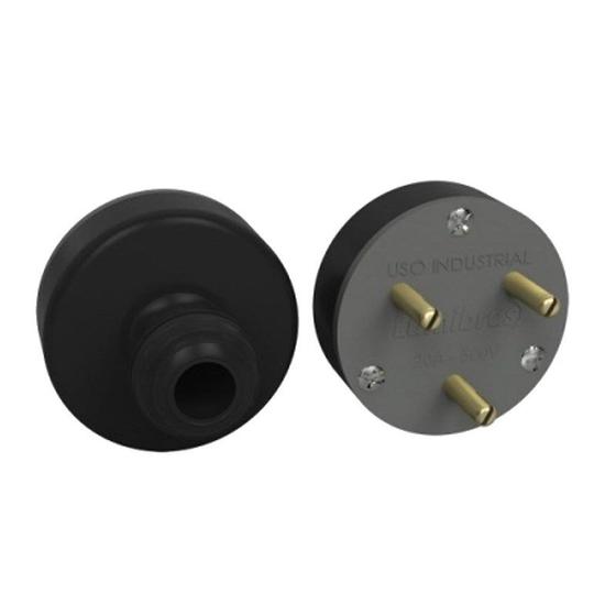 Imagem de Plug Nylon 3 Pinos 20A 500V Lumibras