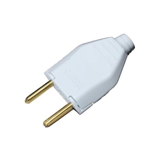 Plug Pino Tomada Macho Branca 3 Pinos 10a Veltra Plugs e Adaptadores