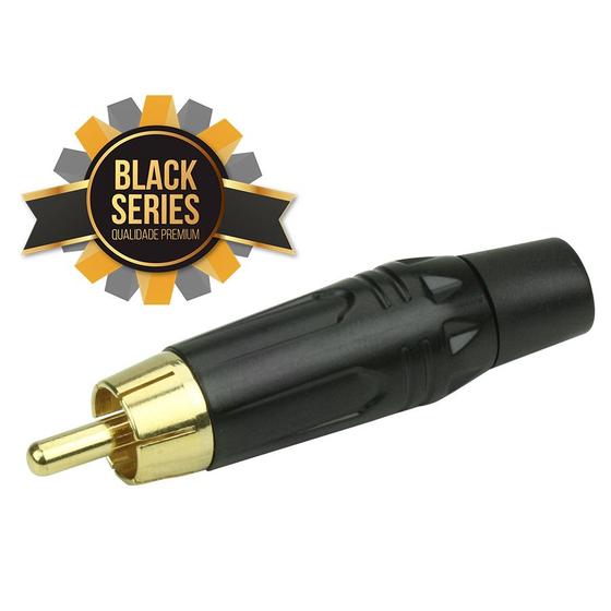 Imagem de Plug rca black series 4mm preto/vermelho chipsce 