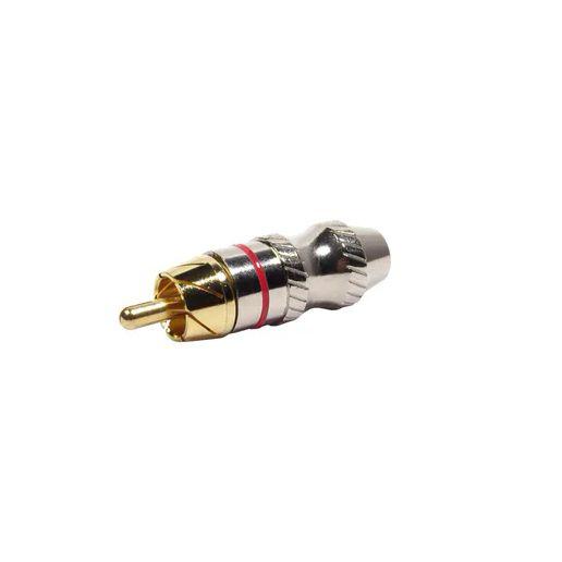 Imagem de Plug RCA Metal com ANEL Vermelho PGRC0025 STORM - PCT / 10