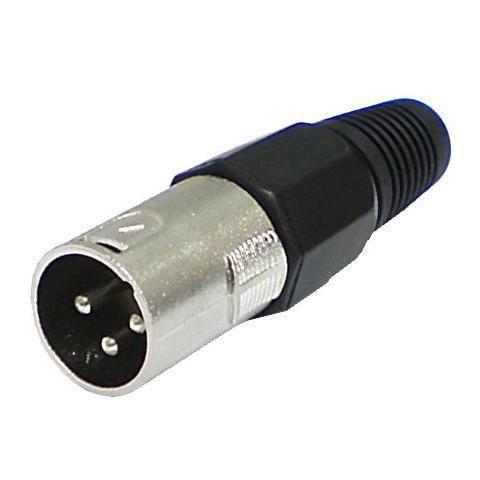 Imagem de Plug xlr cannon preto corpo "plastico"