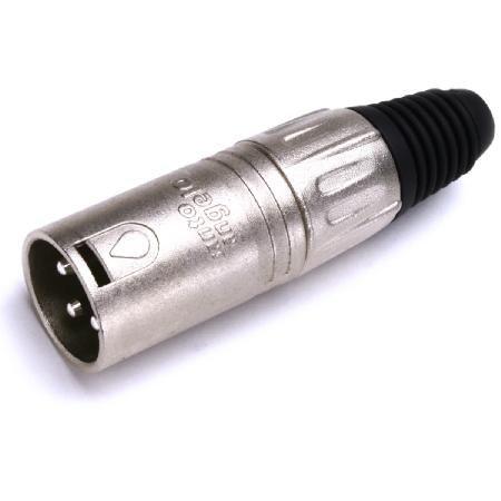 Imagem de Plug Xlr Sas 3 Pinos Linha Macho Niquelado L3mnn01