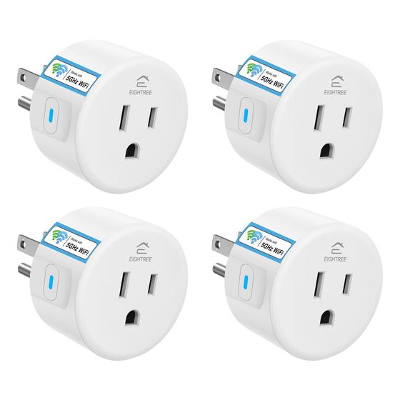 Imagem de Plugue Inteligente WiFi EIGHTREE - 2,4 GHz e 5 GHz - Compatível com Alexa e Google