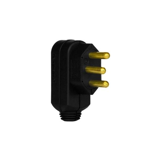 Imagem de Plugue Macho Pial Legrand 90º 2P+T 20A 250V Preto 615953