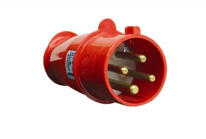 Imagem de Plugue Steck Industrial Newkon 3P+T 32A 380/440V N-4276 Vermelho 6H