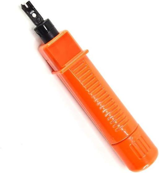 Imagem de PlusCable Alicate Insercao Punch Down Rj45 Lt-P50 Laranja - Compativel Com Padrao 110 Idc