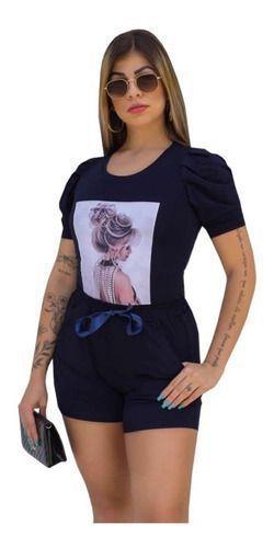 Imagem de Plussize  Shorts+blusa Tamanho Grande Xg Xgg G1