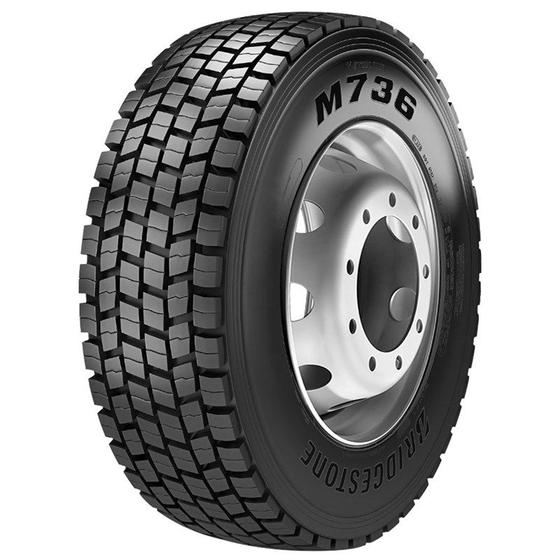 Pneu 275/80R22,5 Bridgestone M736 Borrachudo 149/146L 16 Lonas (22mm) Menor preço em Pneu 275/80R22,5 Bridgestone M736 Borrachudo 149/146L 16 Lonas (22mm)