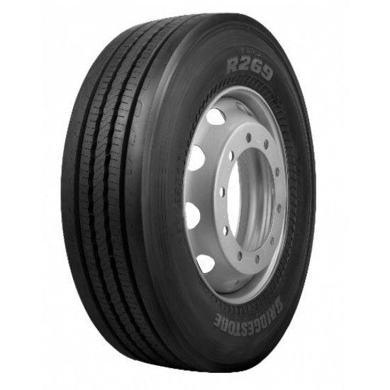 Pneu 295/80R22.5 Bridgestone R269 154/149L - LISO 18LONAS Menor preço em Pneu 295/80R22.5 Bridgestone R269 154/149L - LISO 18LONAS