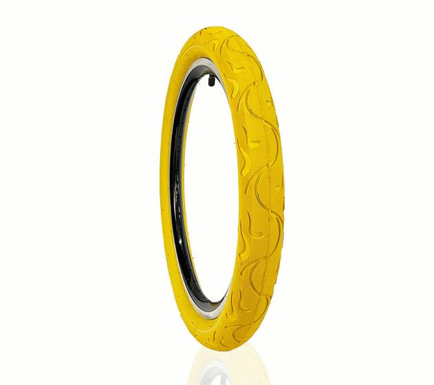 Imagem de Pneu Bike Aro 20 Irado Fire 20x2.125 (54-406) Amarelo - Balão