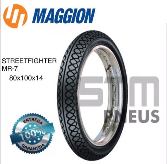 Pneu Honda Biz Traseiro Medida 80/100/14 Maggion Streetfighter Pop 100 Menor preço em Pneu Honda Biz Traseiro Medida 80/100/14 Maggion Streetfighter Pop 100