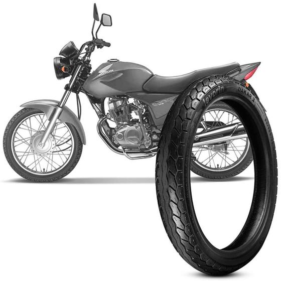 Imagem de Pneu Moto CG 125 CG 150 Levorin by Michelin Aro 18 90/90-18 57P Traseiro Dakar 2