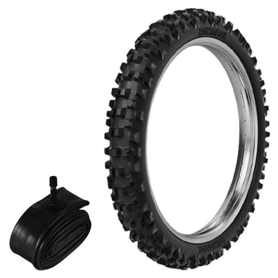 Imagem de Pneu Trilha Mini Moto Cross 60/100-12 Rmx35 Extreme Rinaldi + Câmara