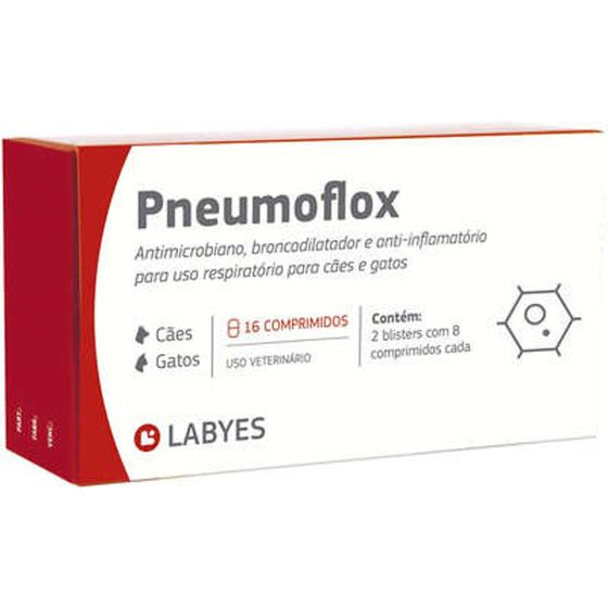 Imagem de Pneumoflox com 16 Comprimidos - para Cães e Gatos Labyes (Venc 01/2025 )