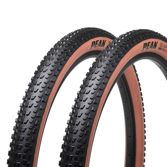 Imagem de Pneus de Bicicleta Goodyear Peak Ultimate Tubeless Faixa Marrom 29 x 2.25 Mtb Kevlar Par