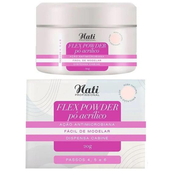 Imagem de Pó Acrílico Para Unhas Flex Powder Nati 20g