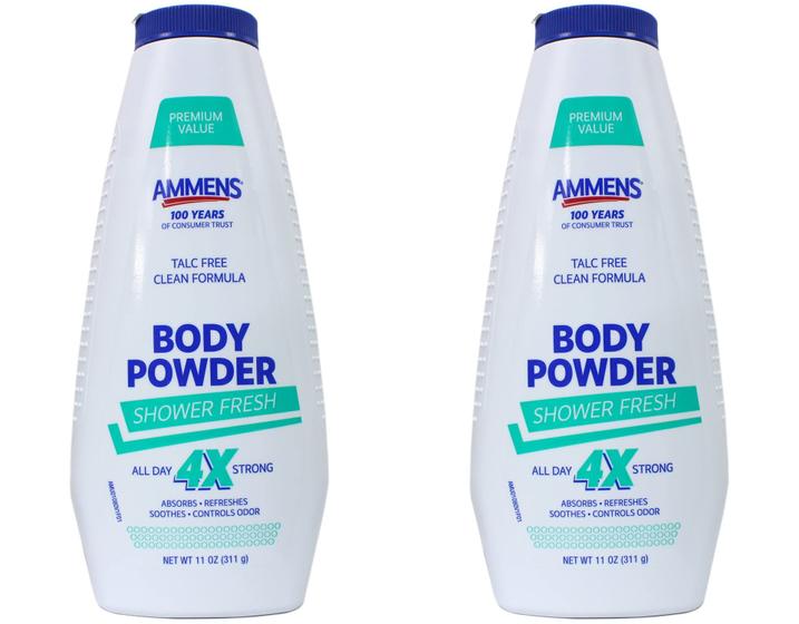 Imagem de Pó Ammens Shower Fresh - Pacote com 2 Unidades (325ml cada)