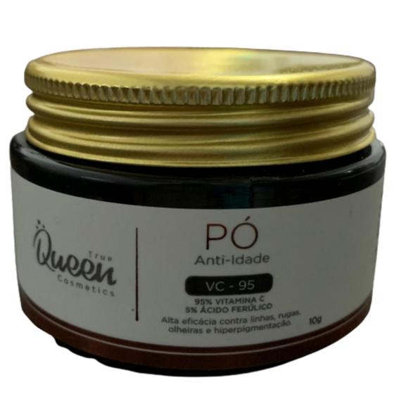 Pó Anti Idade Facial - VC-95 - Vitamina C + Ácido Ferrúlico 10g - Queen ...