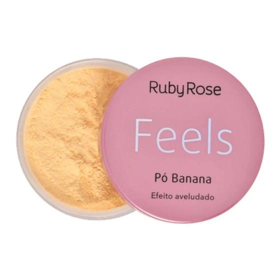 Imagem de Pó Banana Efeito Aveludado Feels Ruby Rose Maquiagem Facial