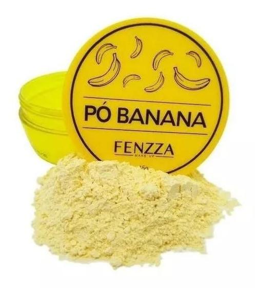 Imagem de Pó Banana Para Maquiagem Fixador Translucido Finalizador Fenzza