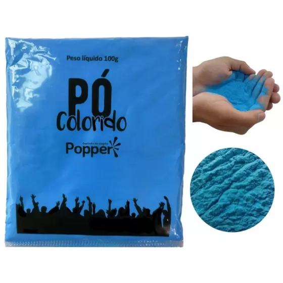 Imagem de Po Colorido Azul 100g Un - Popper