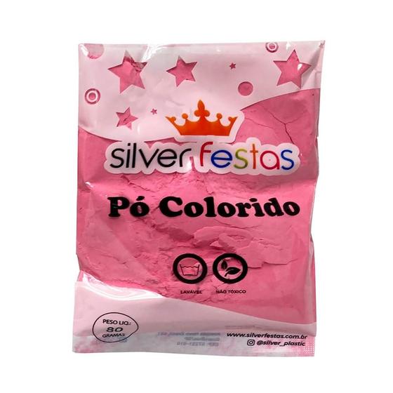 Imagem de Pó Colorido Para Festa Ou Evento Explosão de Cores Com 80G