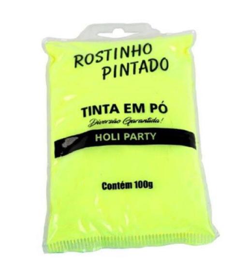 Imagem de Pó colorido para festas, Holy Party  Amarelo 100 gr