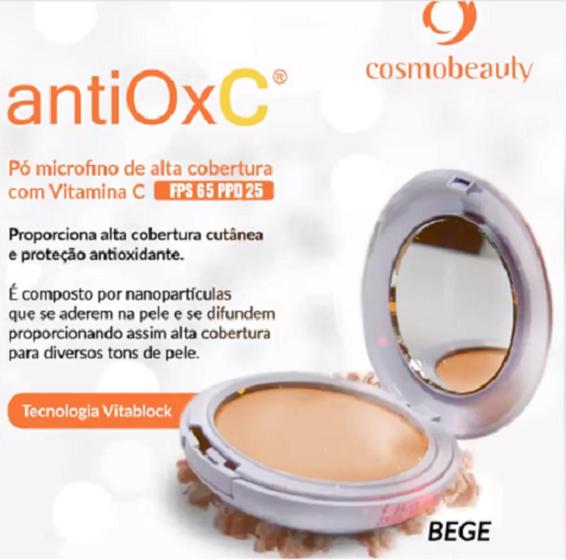 Imagem de Pó Compacto Antiox Com Vitamina C Fps 65 Ppd 22 Bege Cosmobeauty