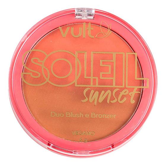 Imagem de Pó Compacto Duo Blush e Bronzer Vult - Soleil Sunset