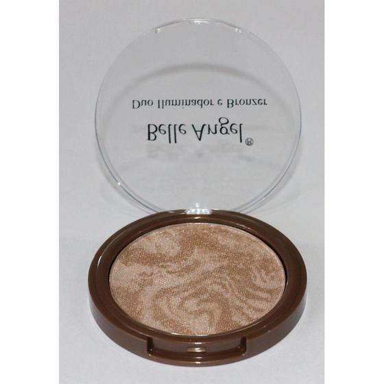 Imagem de Pó Compacto DUO Iluminador e Bronzer Belle Angel B025