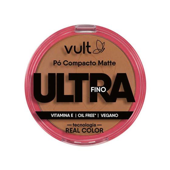 Imagem de Pó Compacto Facial Matte Ultra Fino Cor 07 V460 Make Vult 9g