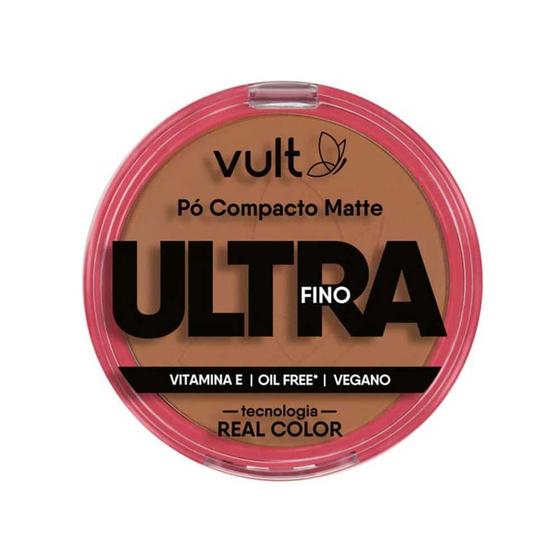Imagem de Pó Compacto Facial Matte Ultra Fino Cor 09 V480 Make Vult 9g