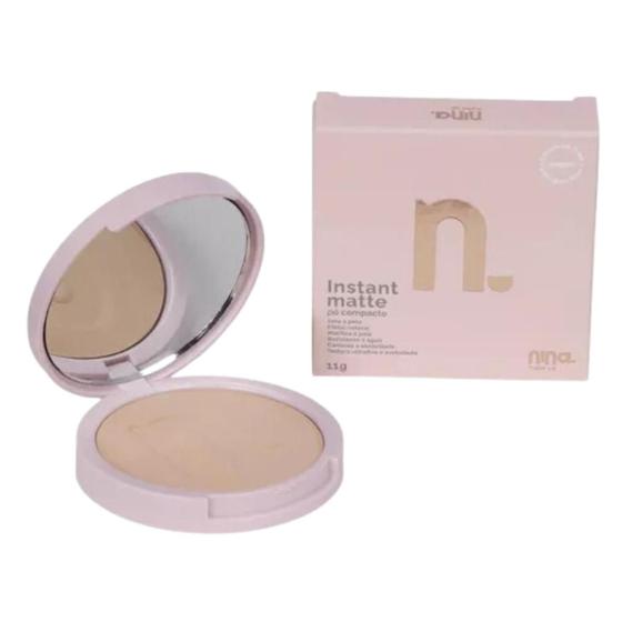Imagem de Pó Compacto Instant Matte Cor:02 - Nina Make Up