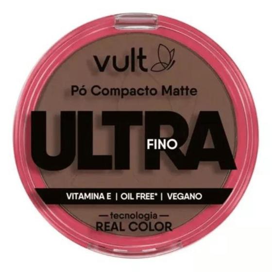 Pó Compacto Matte Vegano Ultrafino Vult 9g - Vitamina E Menor preço em Pó Compacto Matte Vegano Ultrafino Vult 9g - Vitamina E