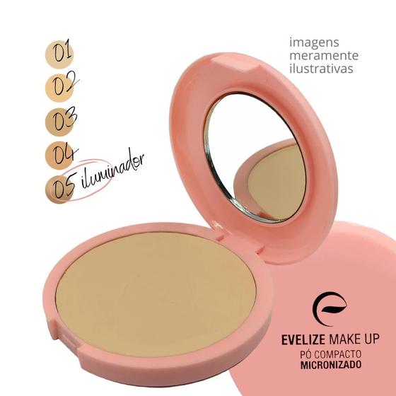 Imagem de Pó Compacto Micronizado Evelize Make Up  10g