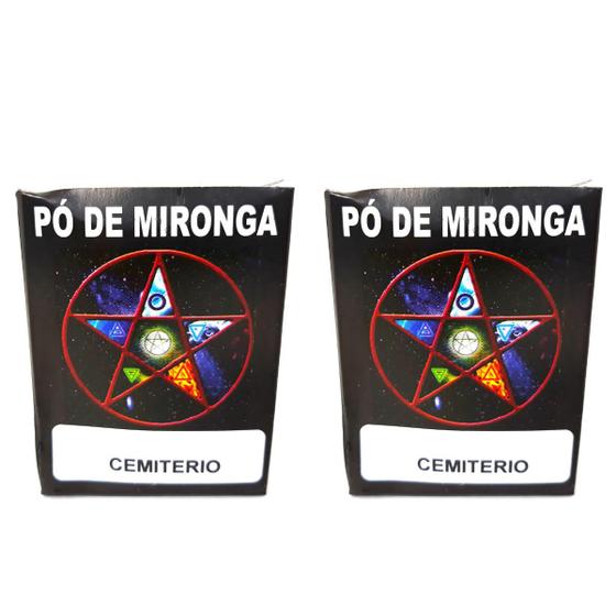 Imagem de  Pó De Mironga Cemitério Kit 2 Und Ritual Magia Encanto