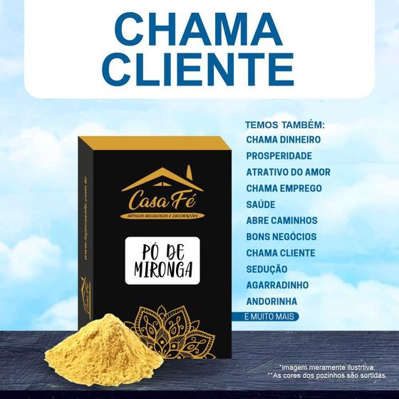 Imagem de Pó de mironga chama cliente 15g - casa fé