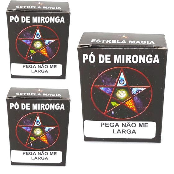 Imagem de Pó de mironga pega não me larga ritual amarração kit 3 und