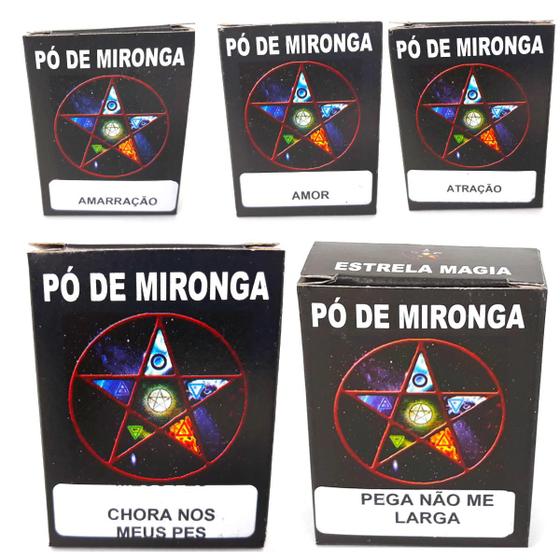 Imagem de Pó De Mironga Ritual Amarração Amorosa Kit 5 Und Atração