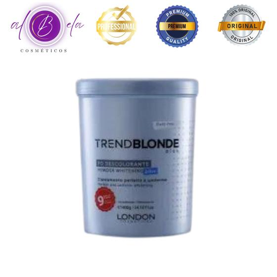 Imagem de Pó Descolorante 400g Trend Blonde Plex Blue  London Cosméticos