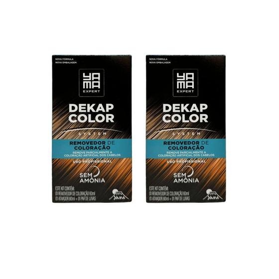Imagem de Po Descolorante Dekapcolor Yama 120Ml - Kit Com 2Un