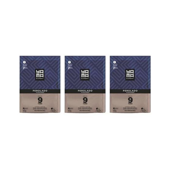 Imagem de Po Descolorante Yama Perolado 50G - Kit Com 3Un