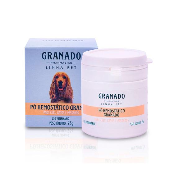 Imagem de Pó Hemostático Granado Estanca Sangue para Cães Gatos e Pássaros 25 g