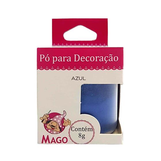 Imagem de Pó p/ Decoração Azul 8g - Mago