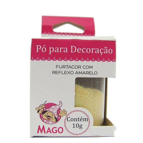 Imagem de Pó para decoração furtacor com reflexo amarelo 10g Mago