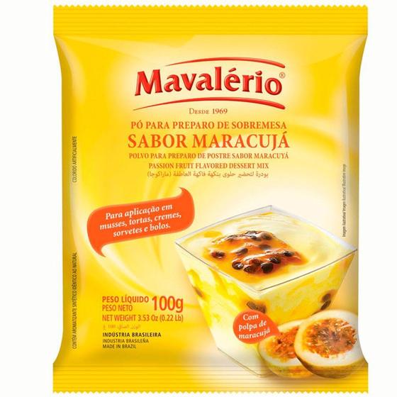 Imagem de Pó para preparo de sobremesa maracujá 100g mavalério