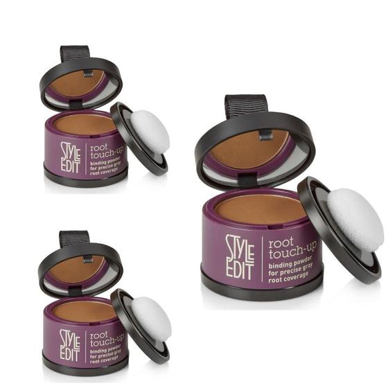 Imagem de Pó para retoque de raiz Style Edit Medium Brown (3 unidades)