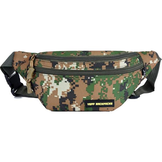 Imagem de Pochete Camuflada Para Viagem Multiuso Com Divisorias Estampa Militar - Yepp