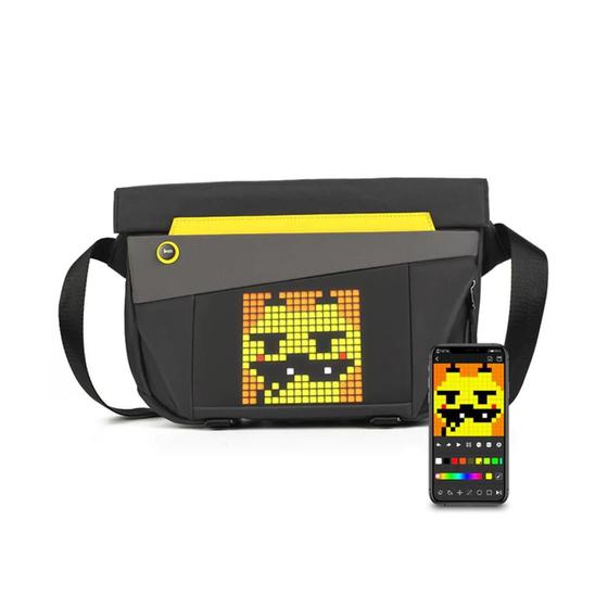 Imagem de Pochete Divoom Com Painel Pixel Art Pixoo Slingbag V Preto